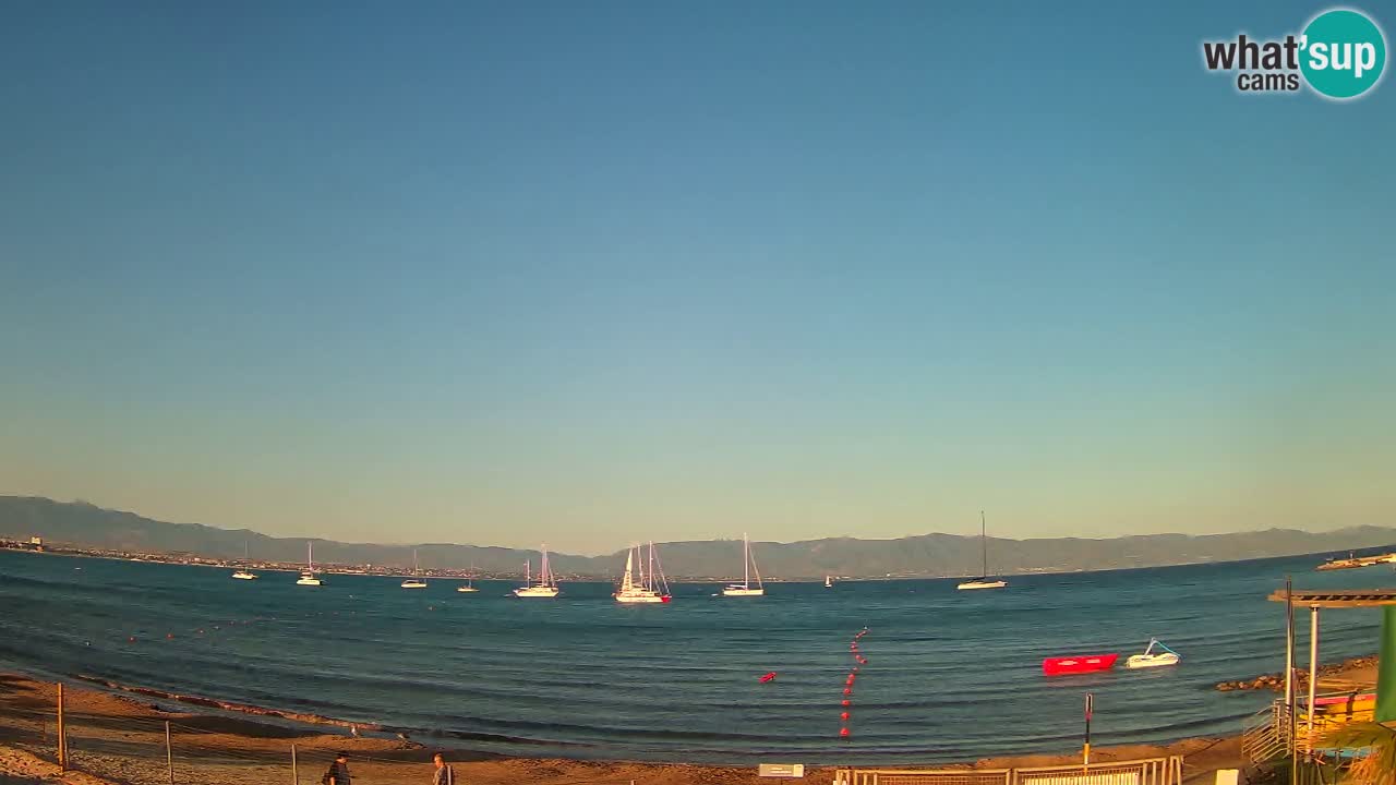 Webcam Cagliari Windsurf Club – Plage du Poetto en direct
