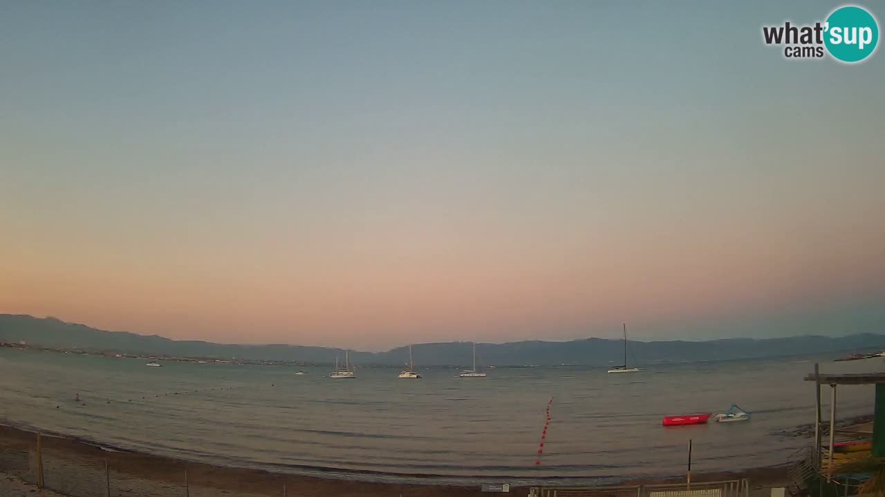 Webcam Cagliari Windsurf Club – Plage du Poetto en direct