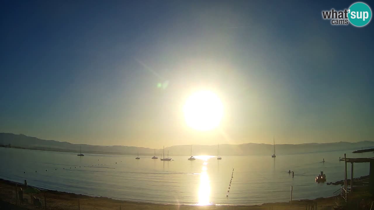 Webcam Cagliari Windsurf Club – Playa del Poetto en directo