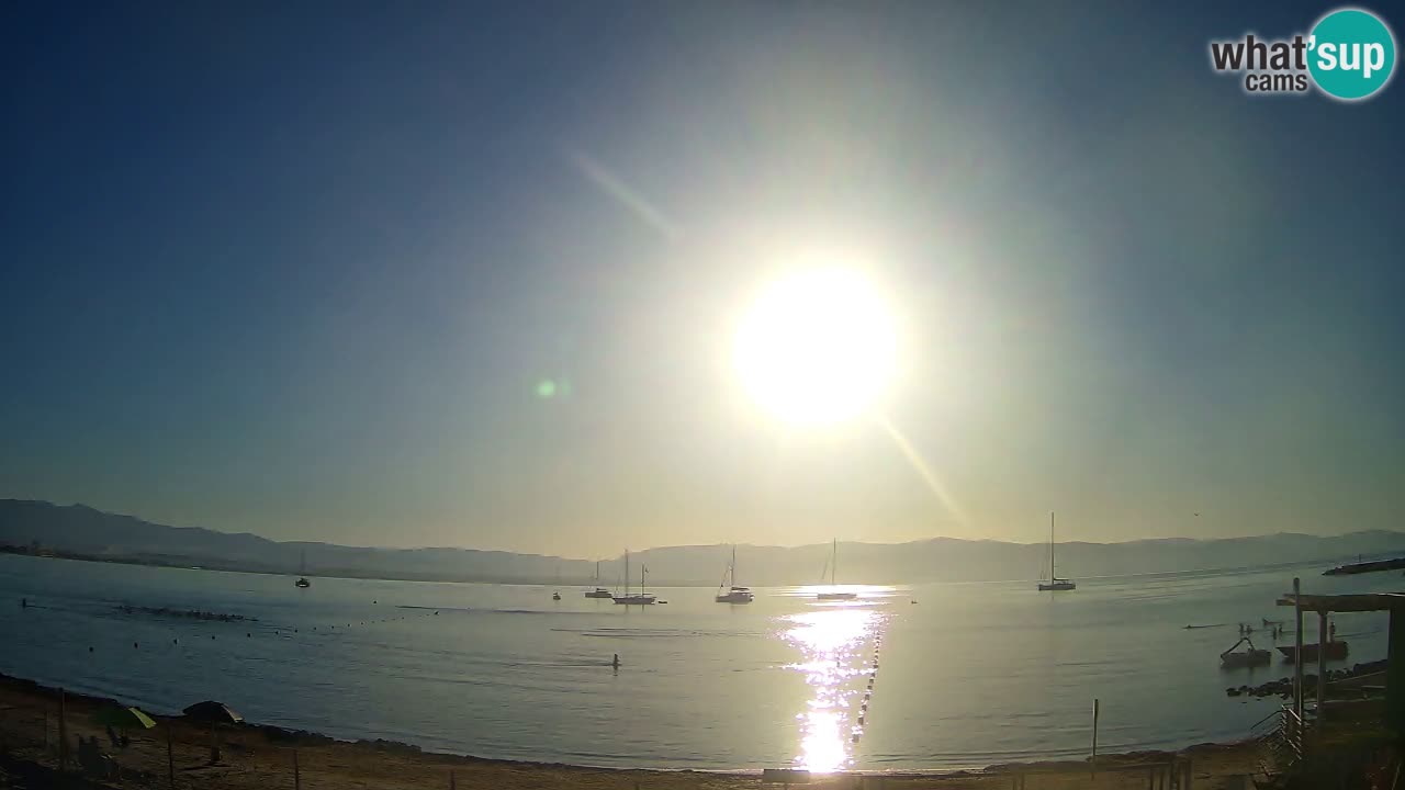 Web kamera Cagliari Windsurf Club – Poetto plaža uživo