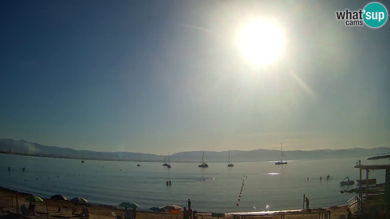 Webcam Cagliari Windsurf Club – Playa del Poetto en directo