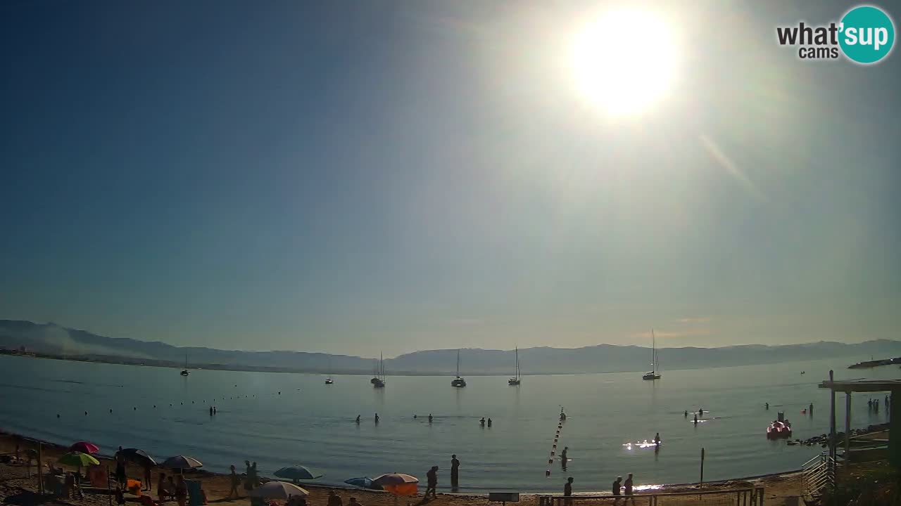 Web kamera Cagliari Windsurf Club – Poetto plaža uživo