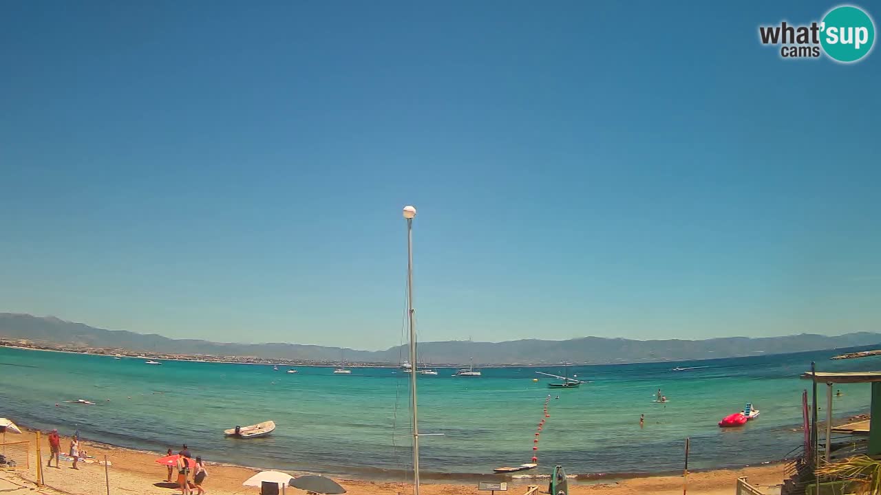 Webcam Cagliari Windsurf Club – Playa del Poetto en directo