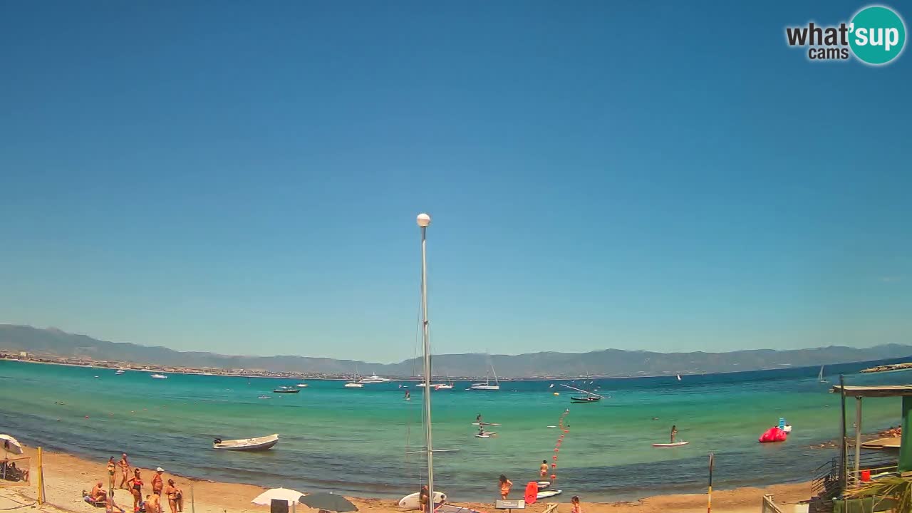 Webcam Cagliari Windsurf Club – Spiaggia del Poetto in diretta