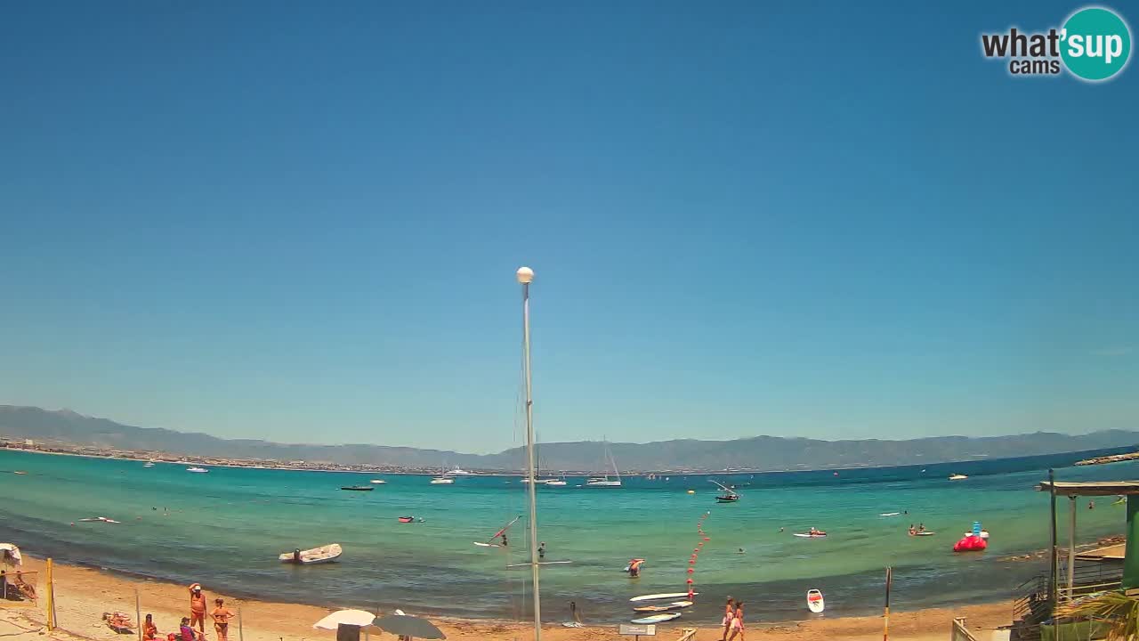 Webcam Cagliari Windsurf Club – Liveblick vom Poetto Strand