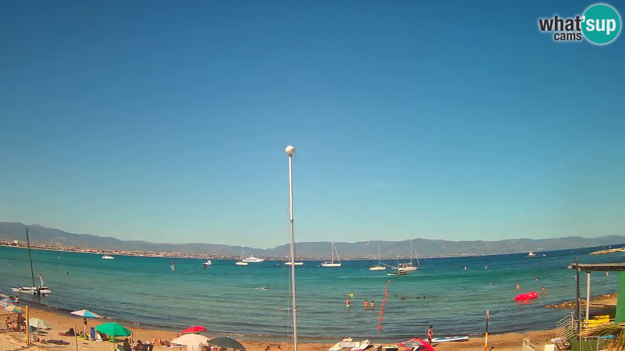 Webcam Cagliari Windsurf Club – Liveblick vom Poetto Strand