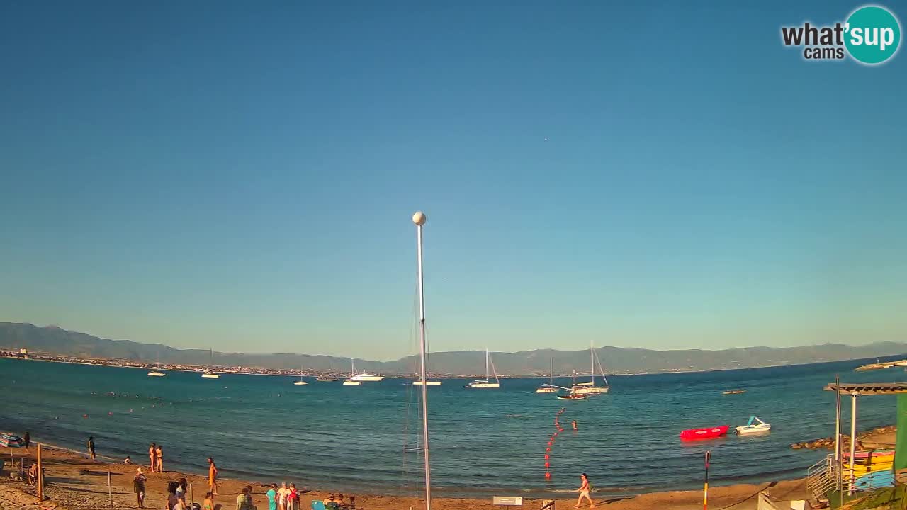 Webcam Cagliari Windsurf Club – Plage du Poetto en direct