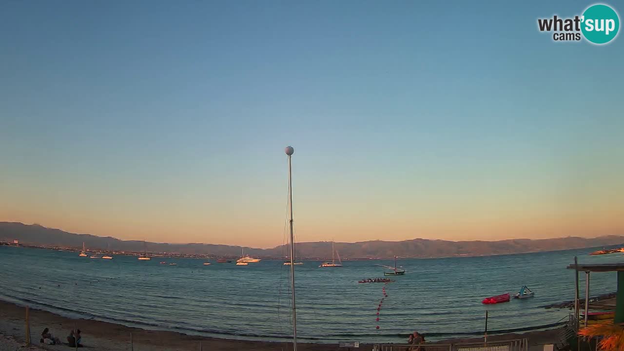 Web kamera Cagliari Windsurf Club – Poetto plaža uživo
