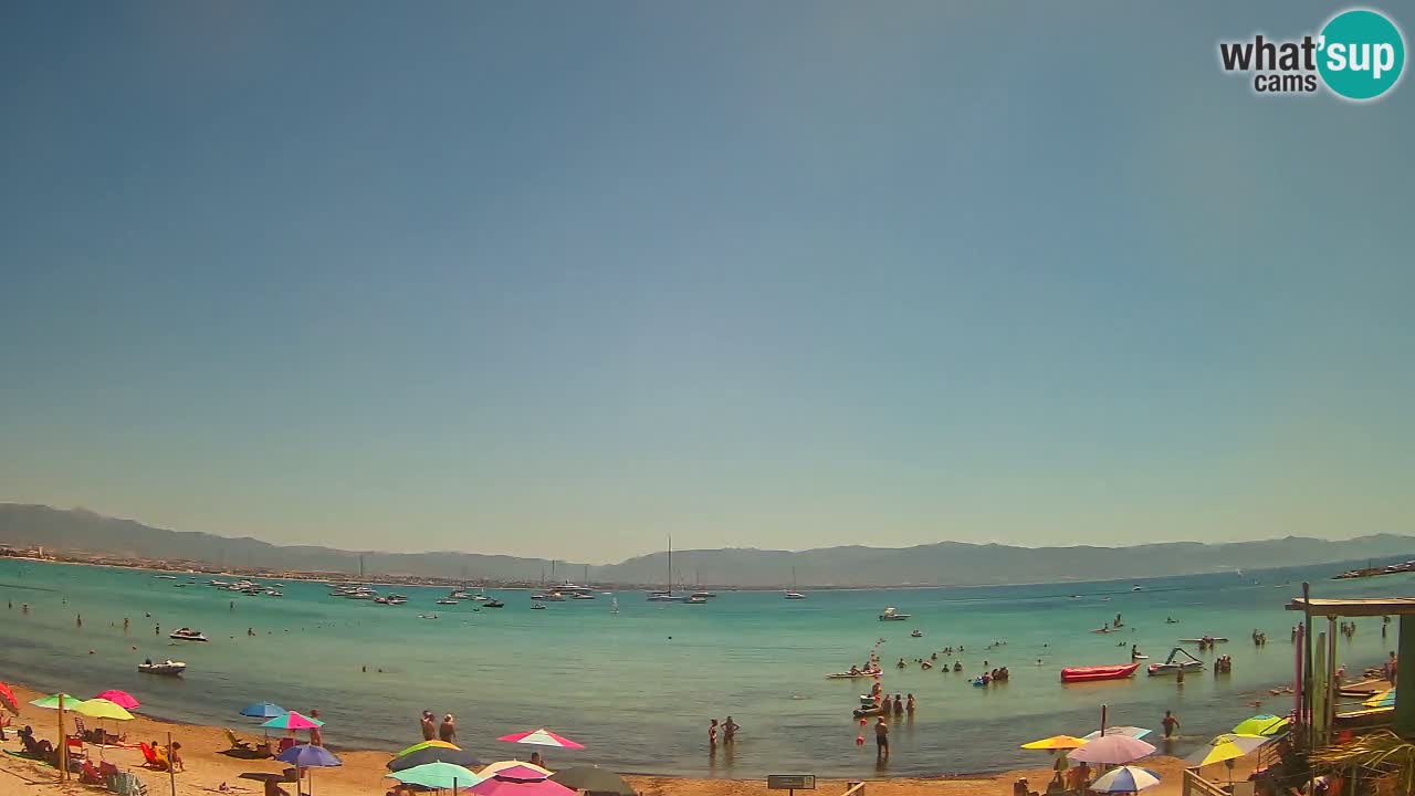 Webcam Cagliari Windsurf Club – Plage du Poetto en direct