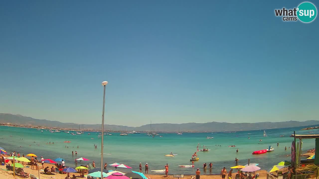 Webcam Cagliari Windsurf Club – Playa del Poetto en directo