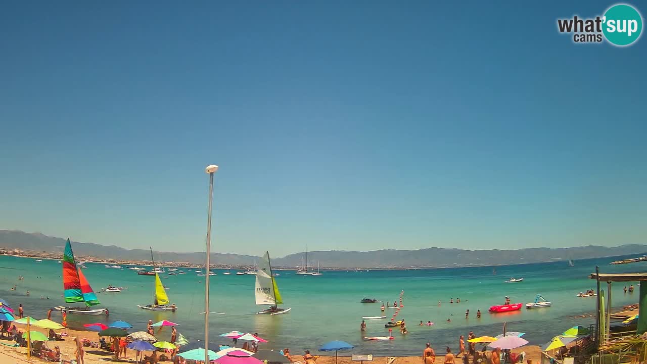 Webcam Cagliari Windsurf Club – Spiaggia del Poetto in diretta