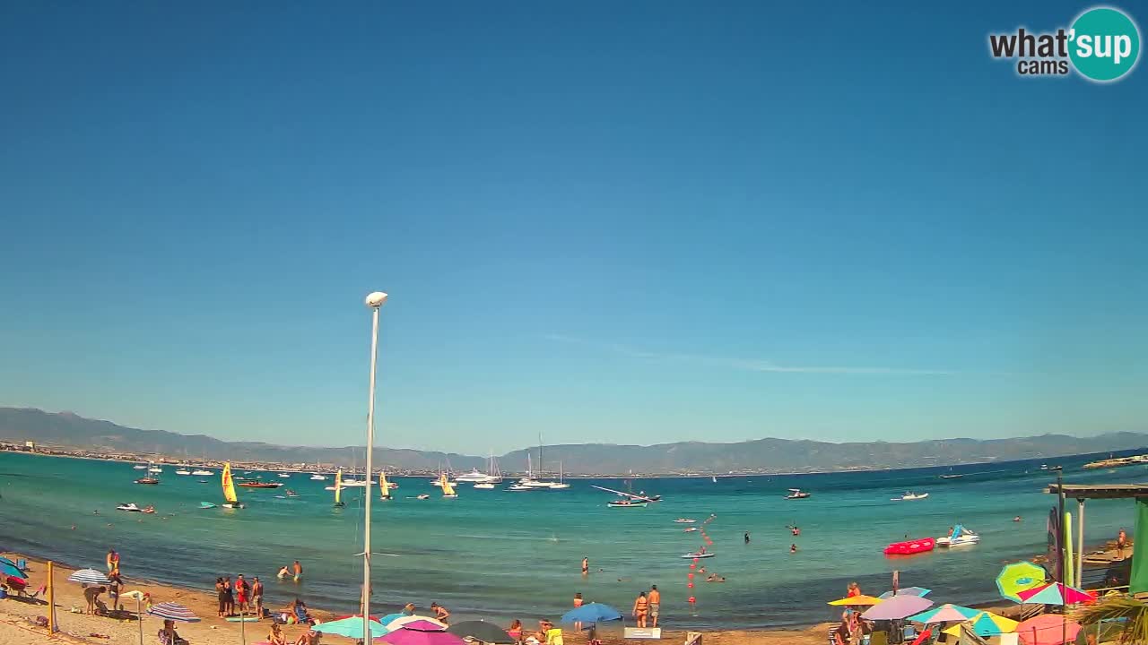 Webcam Cagliari Windsurf Club – Spiaggia del Poetto in diretta