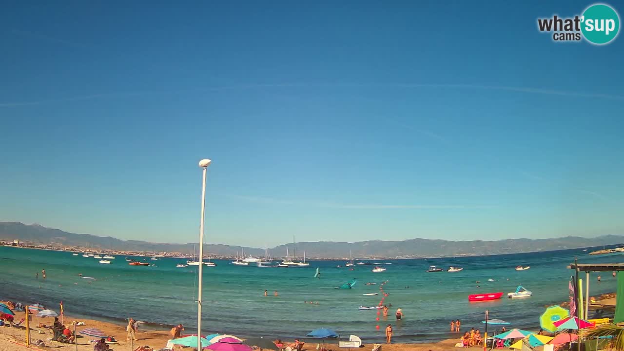 Webcam Cagliari Windsurf Club – Spiaggia del Poetto in diretta