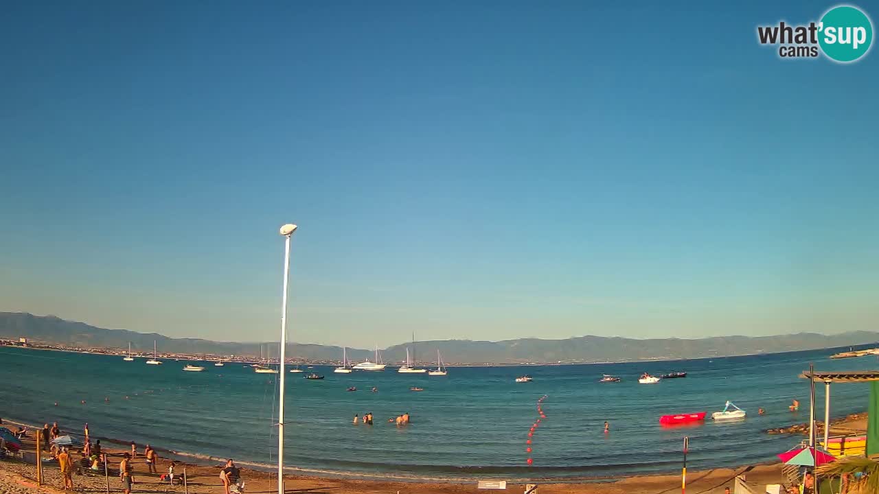 Webcam Cagliari Windsurf Club – Playa del Poetto en directo