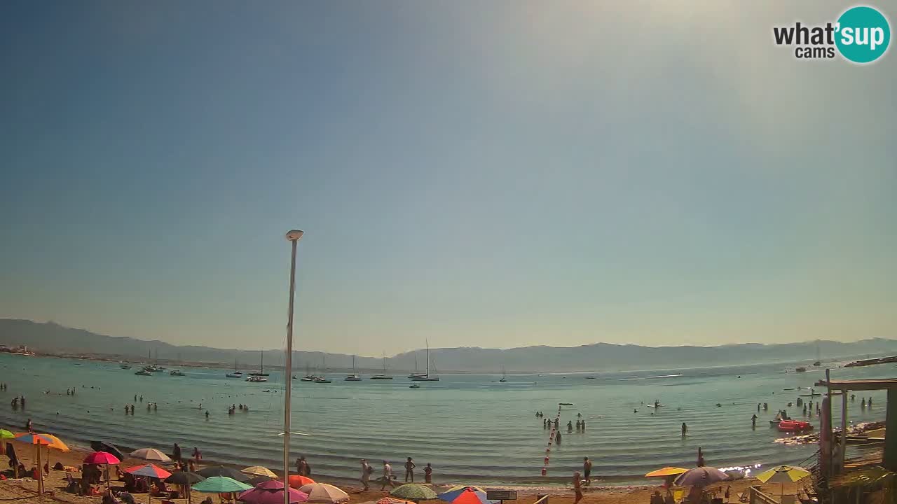 Web kamera Cagliari Windsurf Club – Poetto plaža uživo