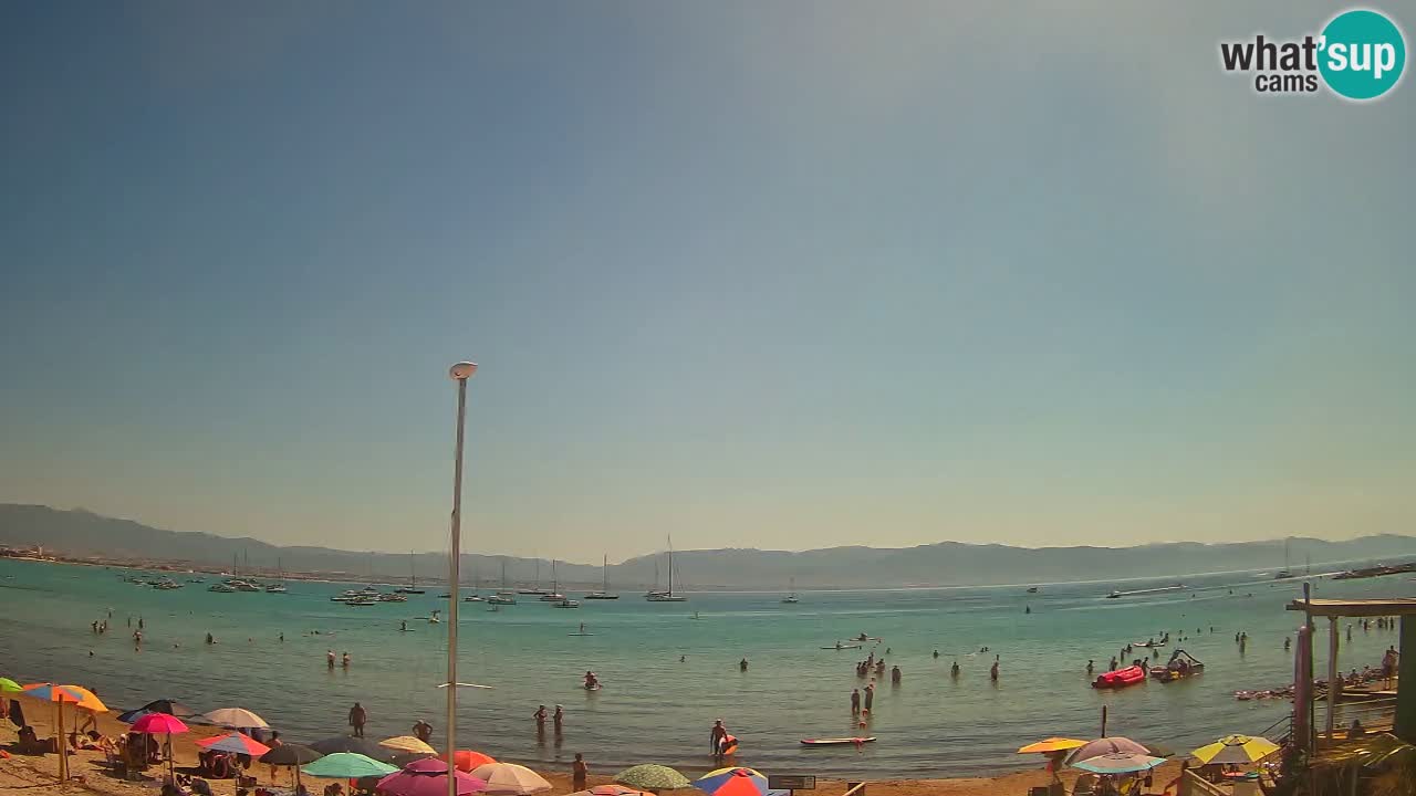 Web kamera Cagliari Windsurf Club – Poetto plaža uživo