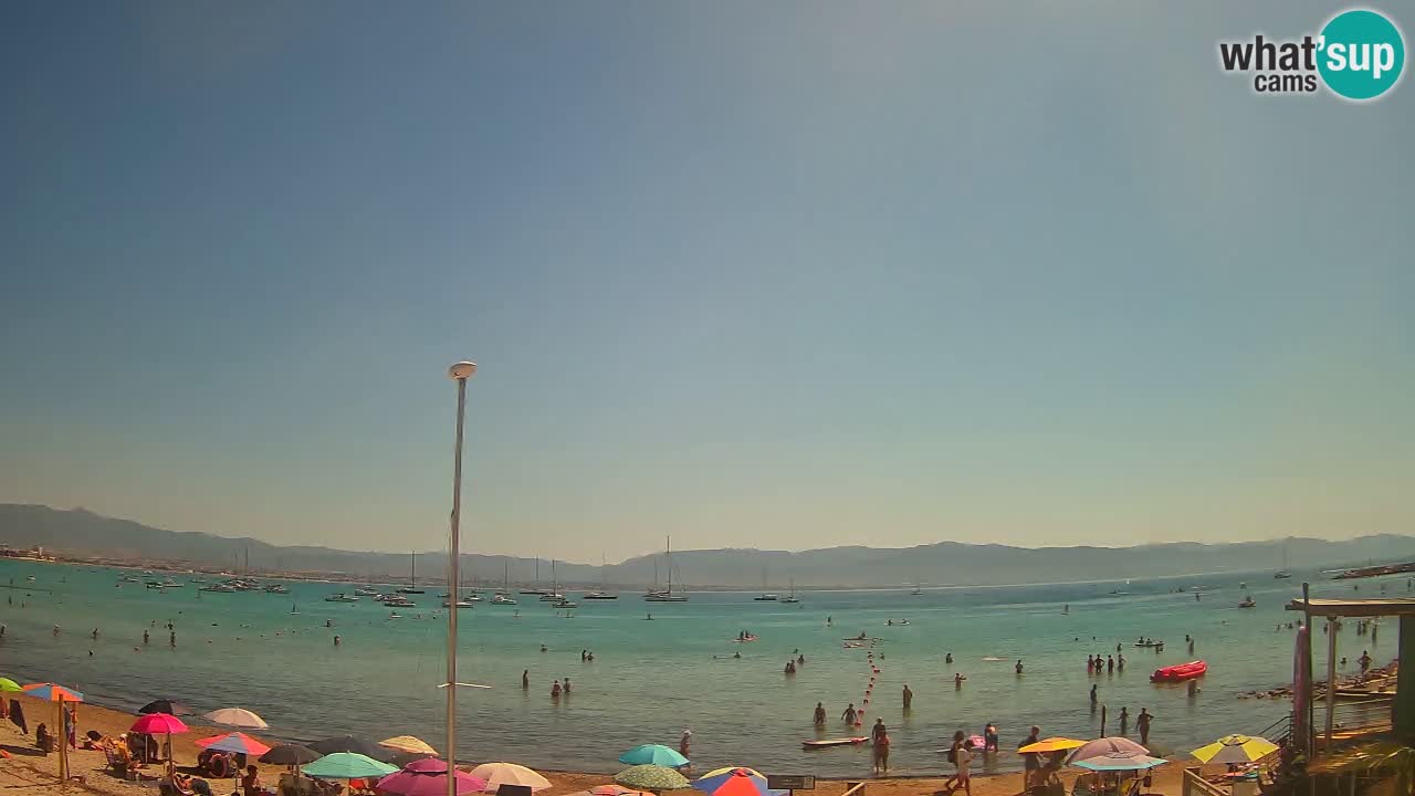 Webcam Cagliari Windsurf Club – Spiaggia del Poetto in diretta