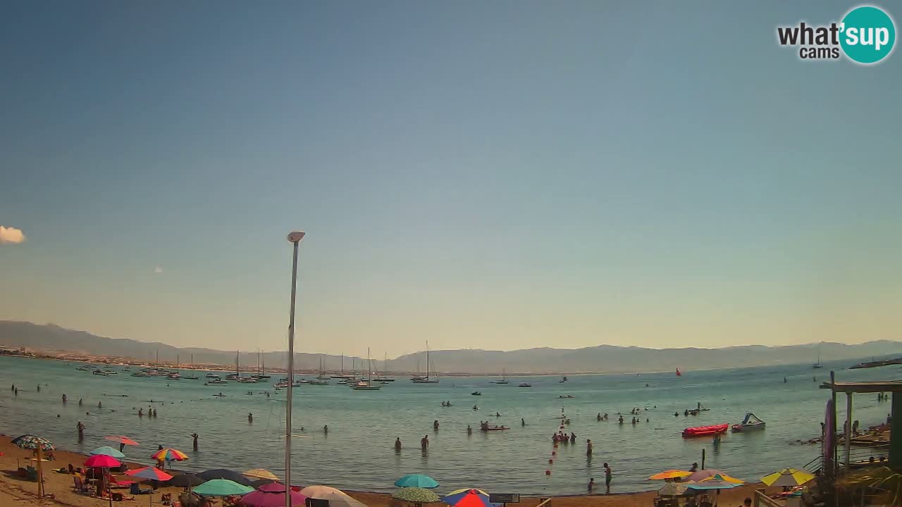 Webcam Cagliari Windsurf Club – Liveblick vom Poetto Strand