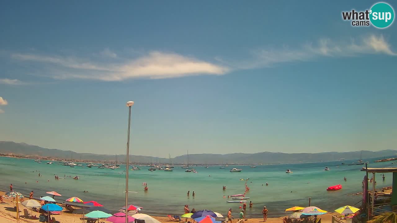 Web kamera Cagliari Windsurf Club – Poetto plaža uživo