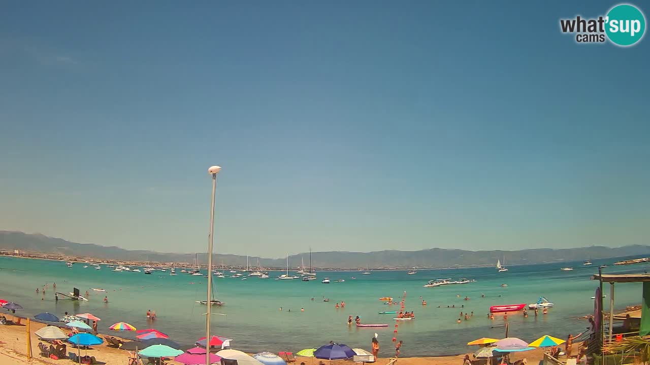 Web kamera Cagliari Windsurf Club – Poetto plaža uživo