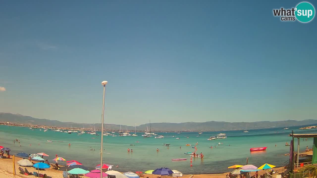 Spletna kamera Cagliari Windsurf Club – Pogled v živo s plaže Poetto