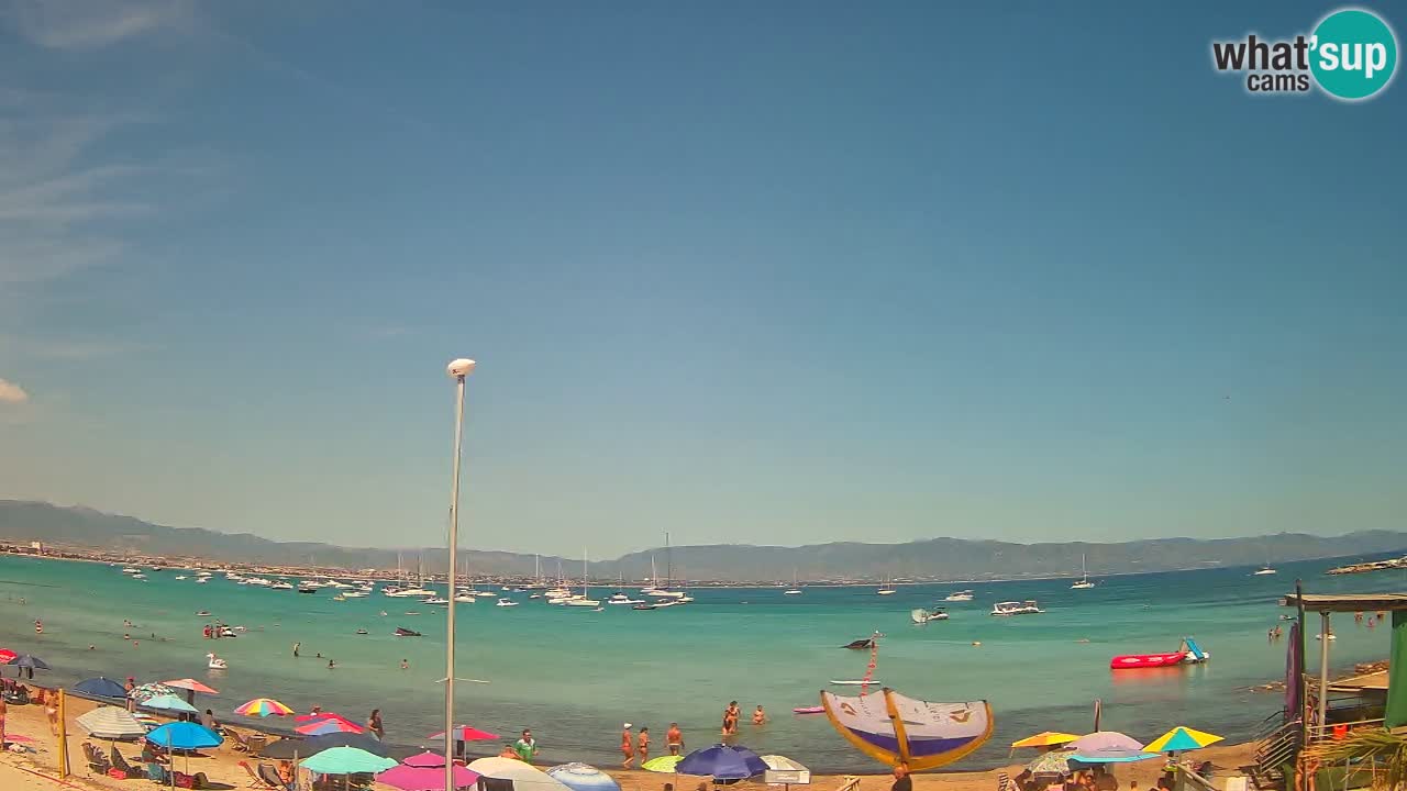 Webcam Cagliari Windsurf Club – Playa del Poetto en directo
