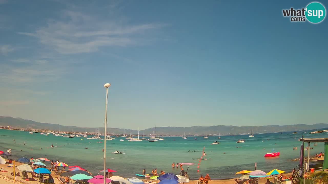 Webcam Cagliari Windsurf Club – Liveblick vom Poetto Strand