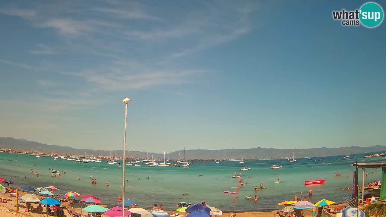Webcam Cagliari Windsurf Club – Plage du Poetto en direct