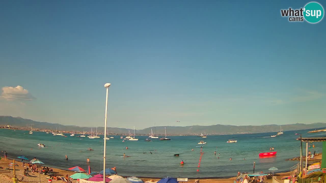 Webcam Cagliari Windsurf Club – Spiaggia del Poetto in diretta