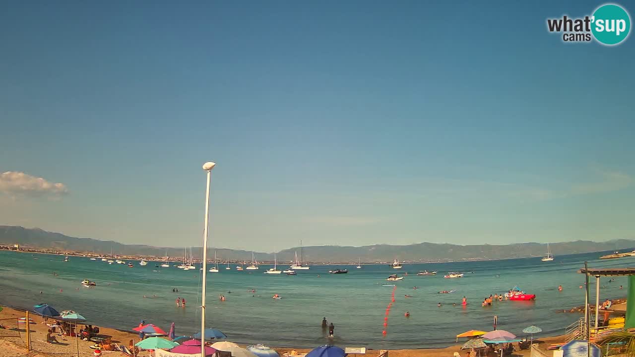 Webcam Cagliari Windsurf Club – Plage du Poetto en direct