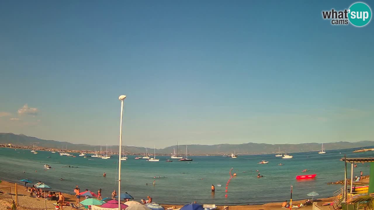 Webcam Cagliari Windsurf Club – Plage du Poetto en direct