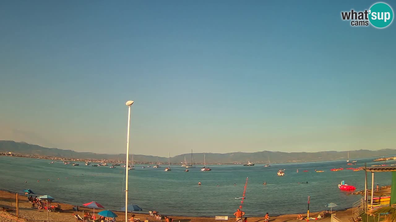 Webcam Cagliari Windsurf Club – Plage du Poetto en direct