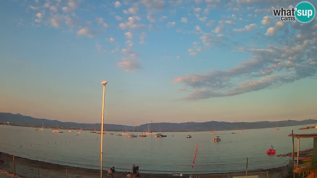 Webcam Cagliari Windsurf Club – Spiaggia del Poetto in diretta