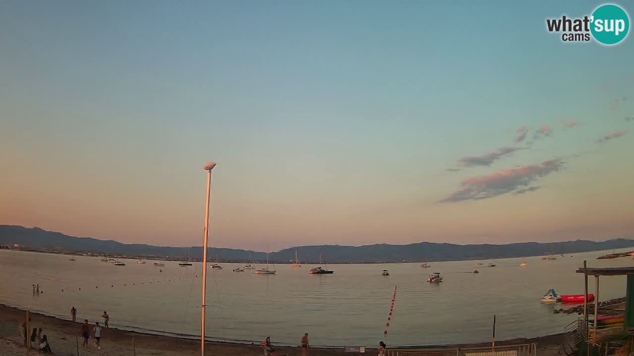 Webcam Cagliari Windsurf Club – Playa del Poetto en directo