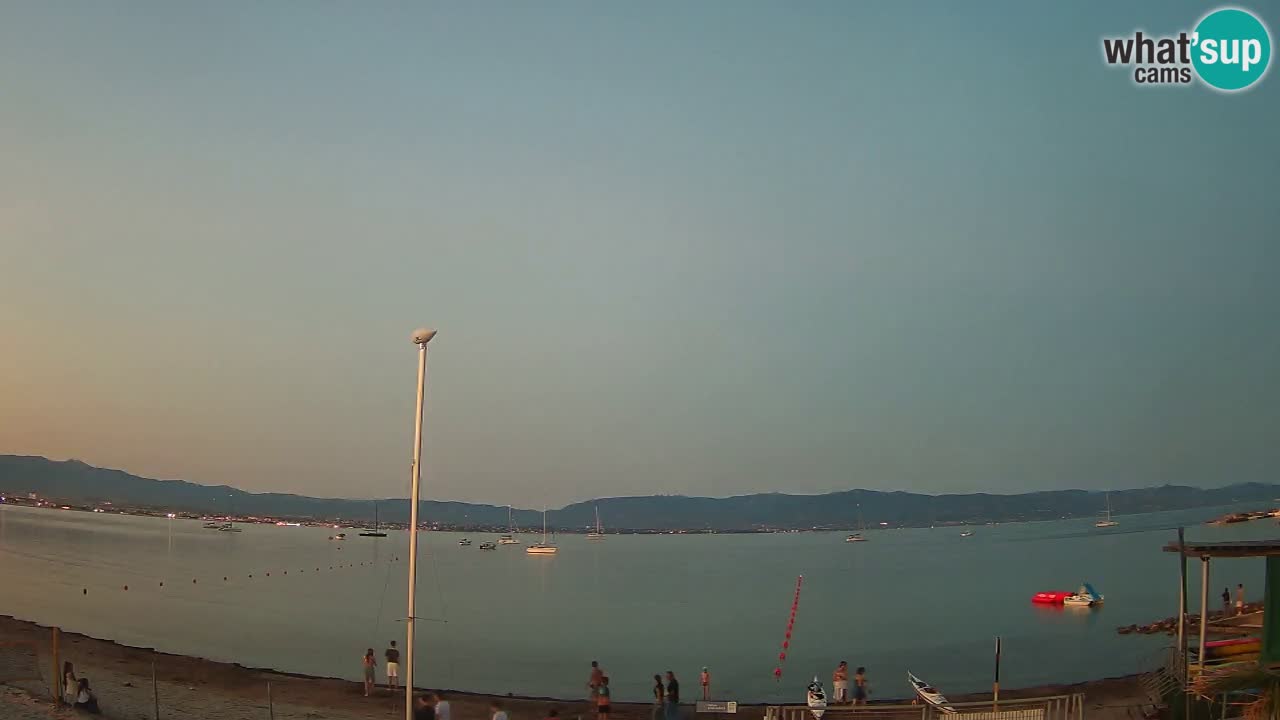 Webcam Cagliari Windsurf Club – Plage du Poetto en direct