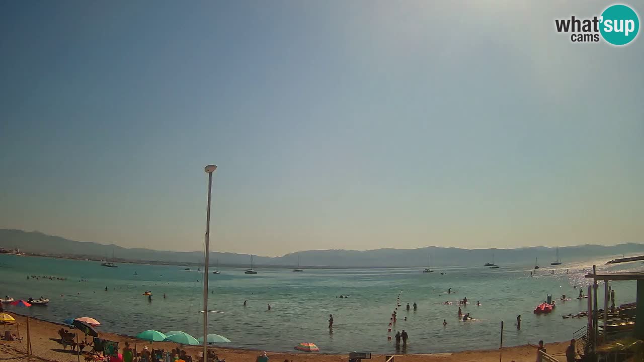 Webcam Cagliari Windsurf Club – Playa del Poetto en directo