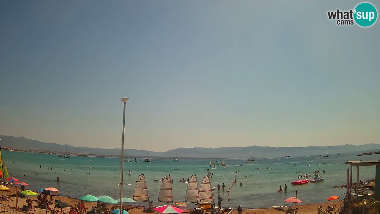 Webcam Cagliari Windsurf Club – Plage du Poetto en direct