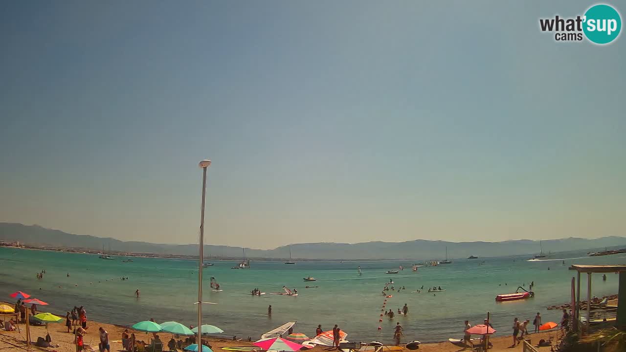 Webcam Cagliari Windsurf Club – Spiaggia del Poetto in diretta