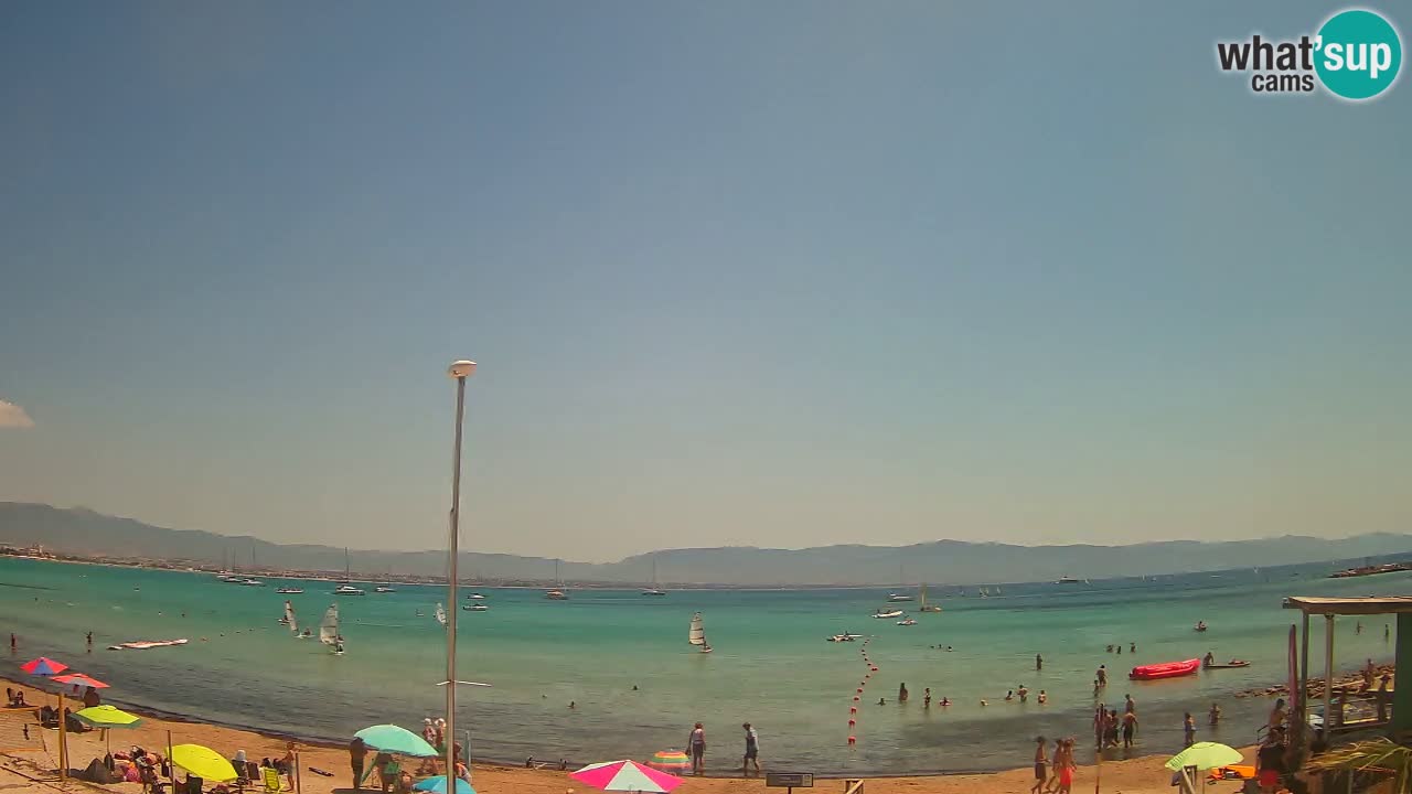 Webcam Cagliari Windsurf Club – Liveblick vom Poetto Strand