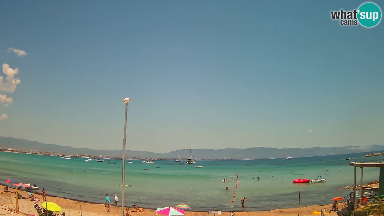 Webcam Cagliari Windsurf Club – Plage du Poetto en direct