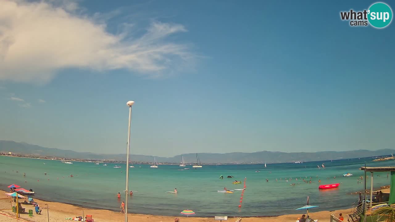 Webcam Cagliari Windsurf Club – Liveblick vom Poetto Strand