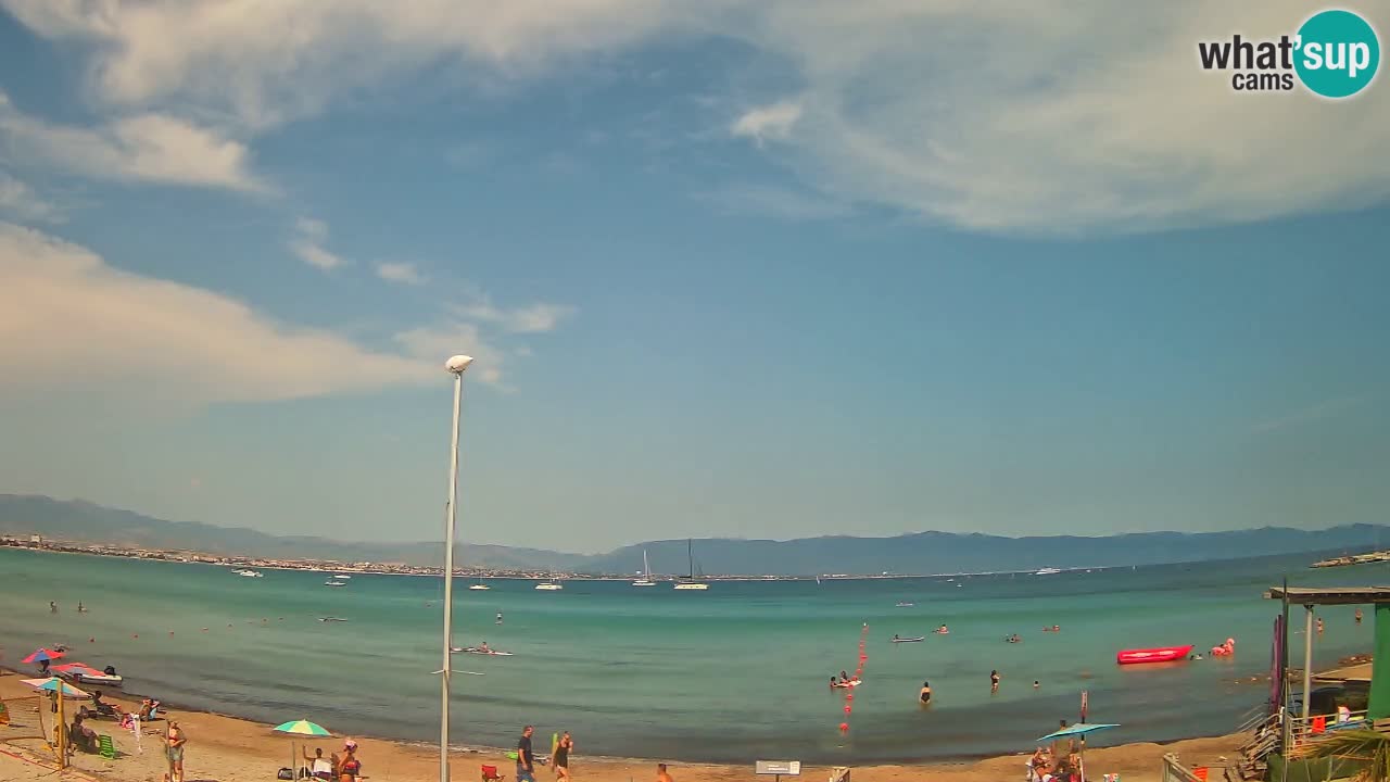 Webcam Cagliari Windsurf Club – Spiaggia del Poetto in diretta