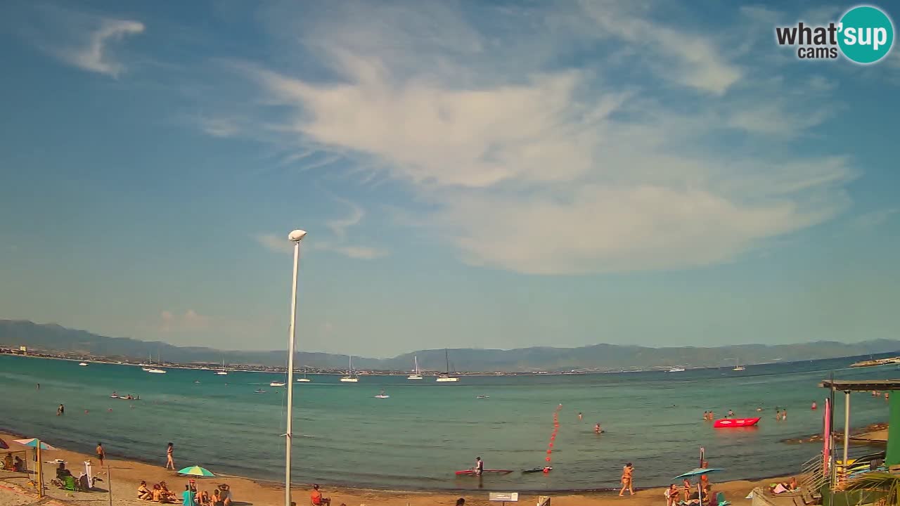 Webcam Cagliari Windsurf Club – Liveblick vom Poetto Strand