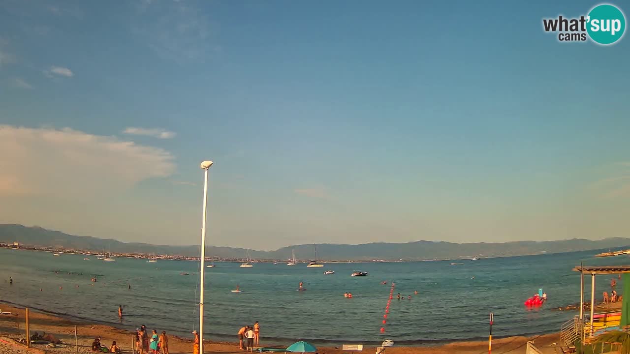 Webcam Cagliari Windsurf Club – Spiaggia del Poetto in diretta