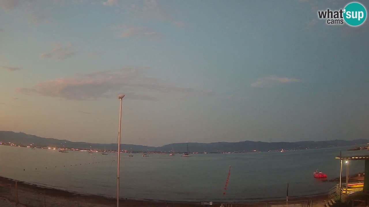 Webcam Cagliari Windsurf Club – Playa del Poetto en directo