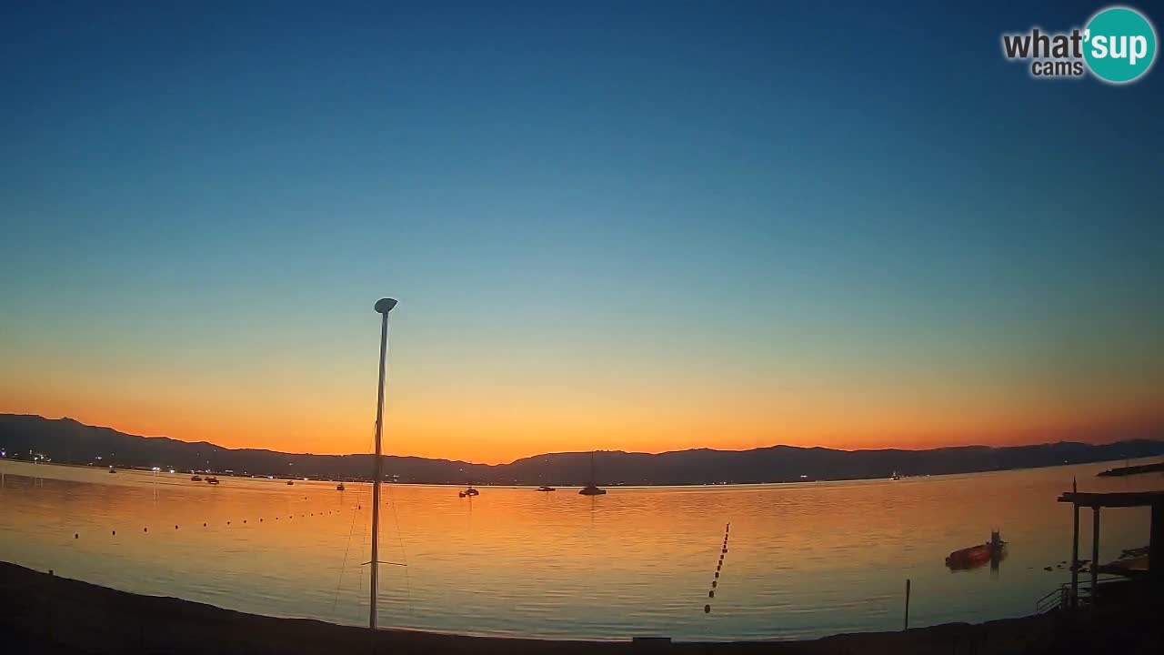 Webcam Cagliari Windsurf Club – Playa del Poetto en directo