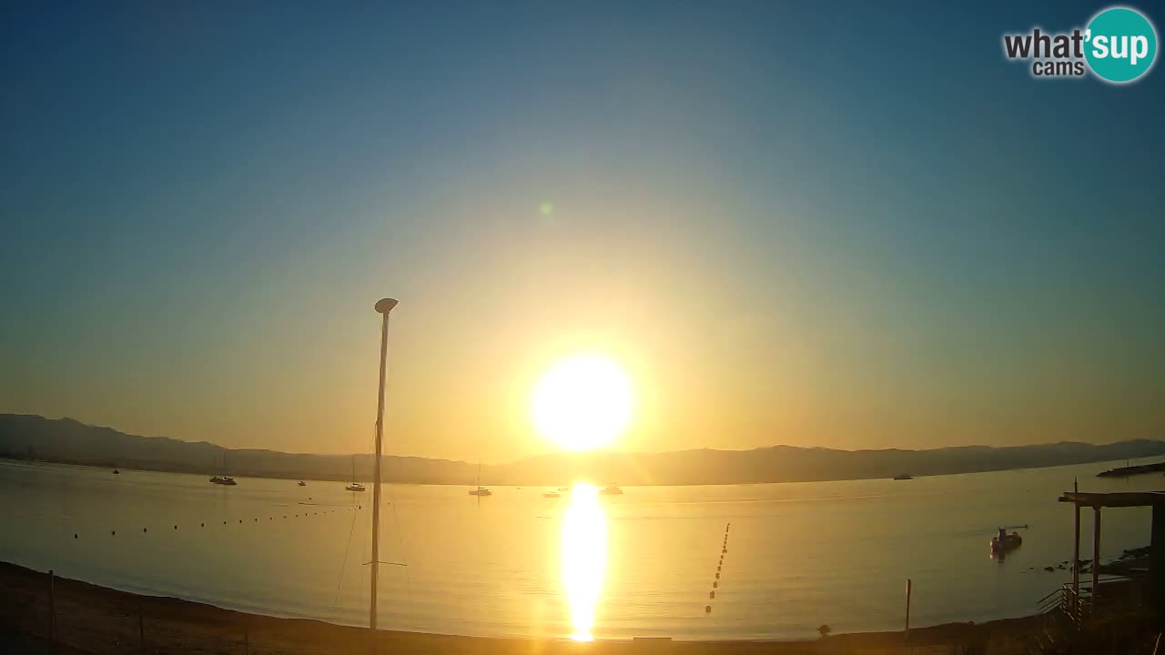 Webcam Cagliari Windsurf Club – Playa del Poetto en directo