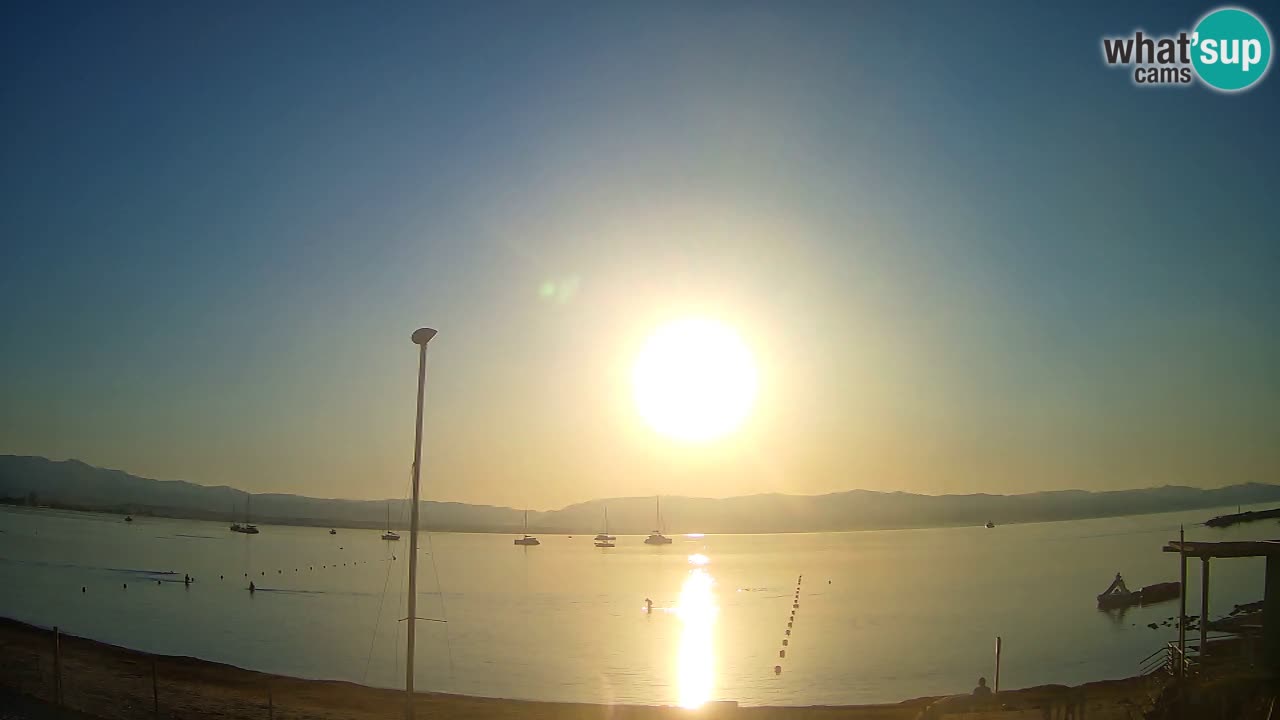 Webcam Cagliari Windsurf Club – Playa del Poetto en directo