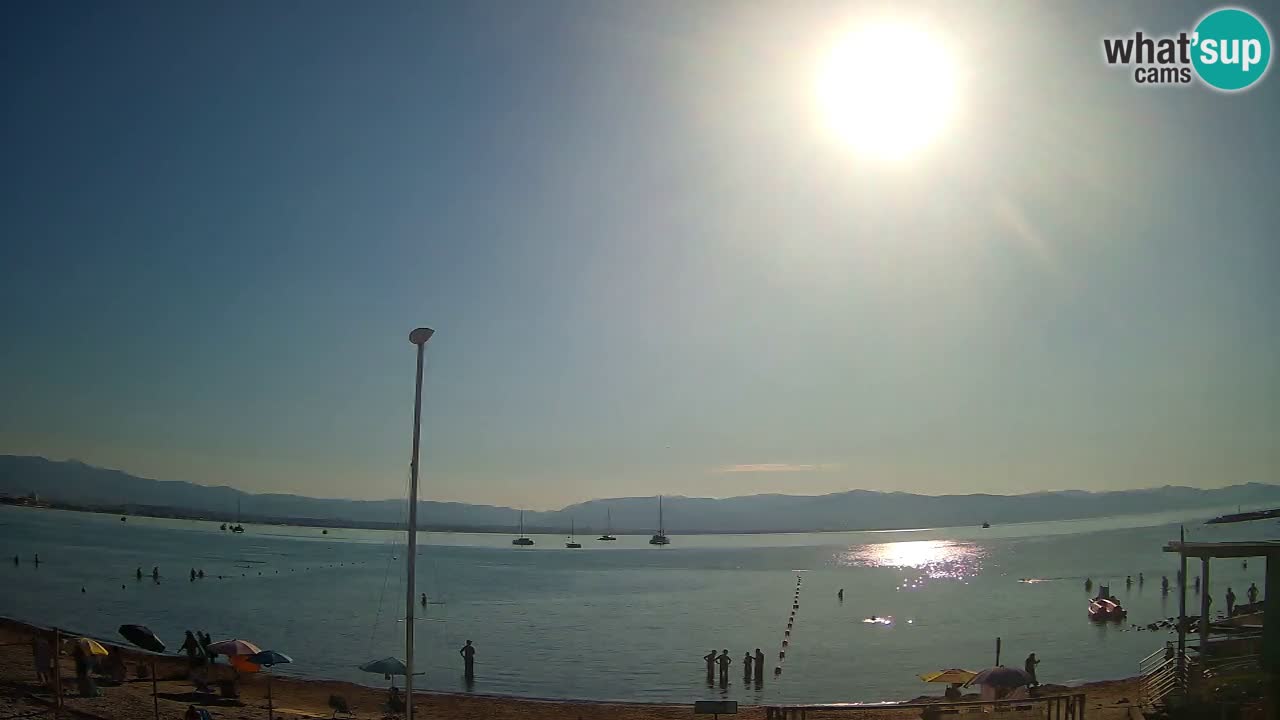 Web kamera Cagliari Windsurf Club – Poetto plaža uživo