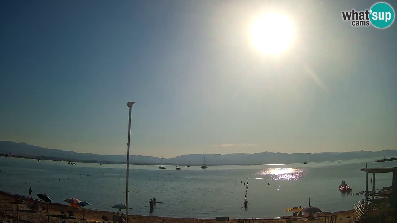 Web kamera Cagliari Windsurf Club – Poetto plaža uživo
